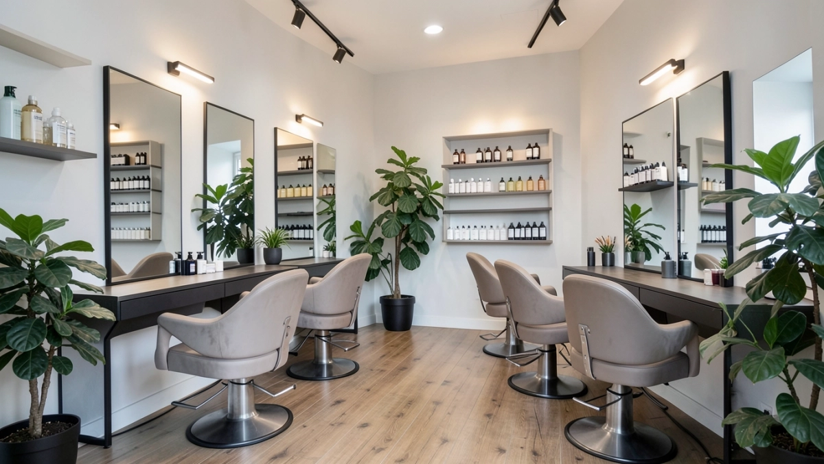 aranżacje salonów fryzjerskich